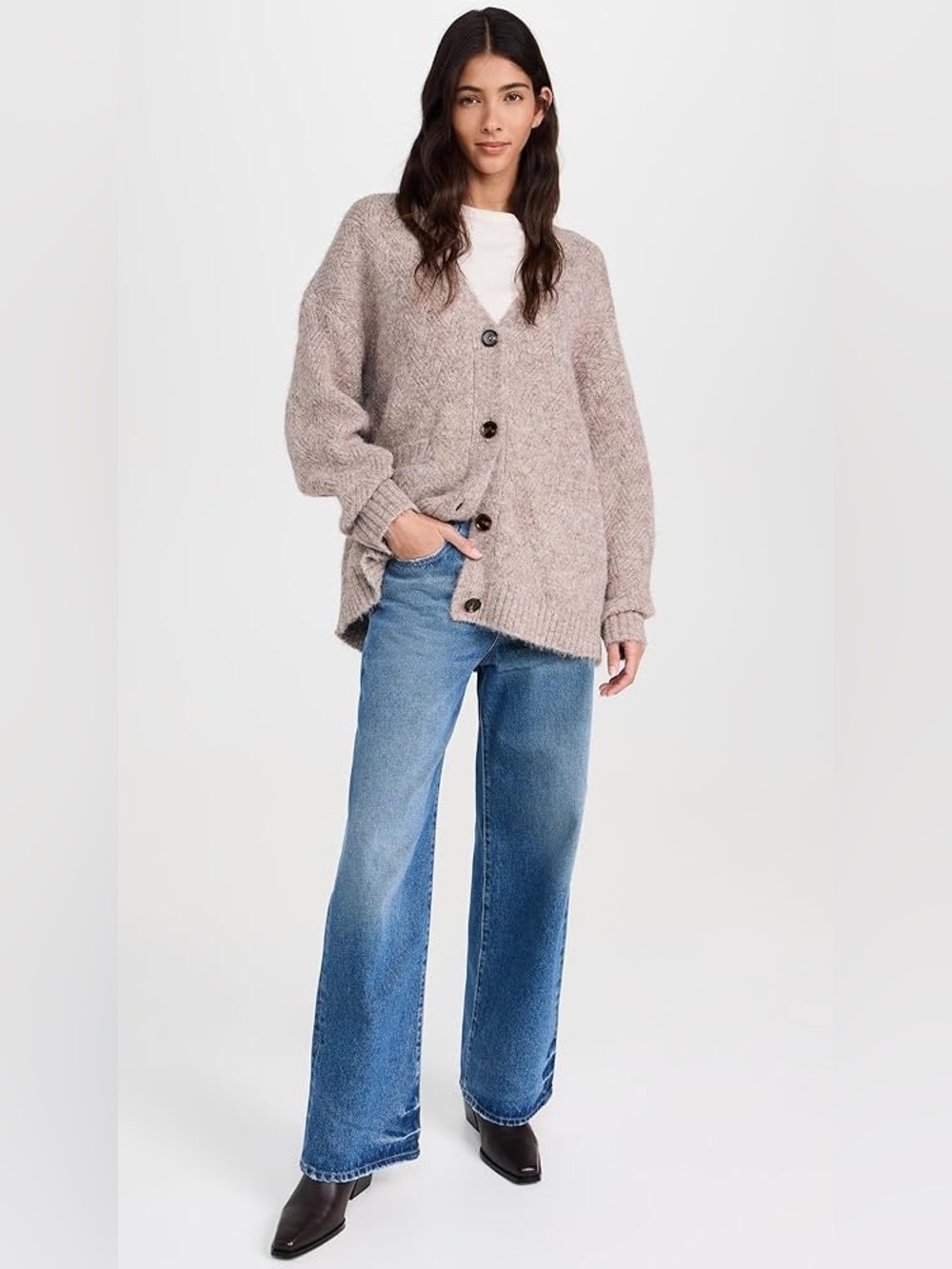 Astr the Label Charli Sweater Button-Front Cardigan